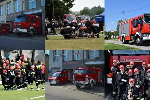 Złamany konar nad jezdnią w Wymysłowie. Interweniowała OSP