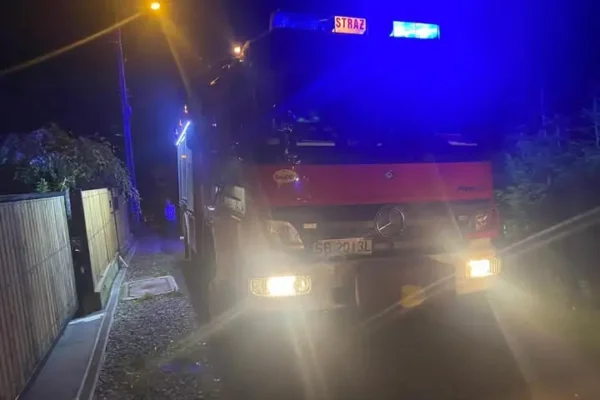 Ochotnicze Straże Pożarne zabezpieczały trasę nocnego rajdu na kółkach
