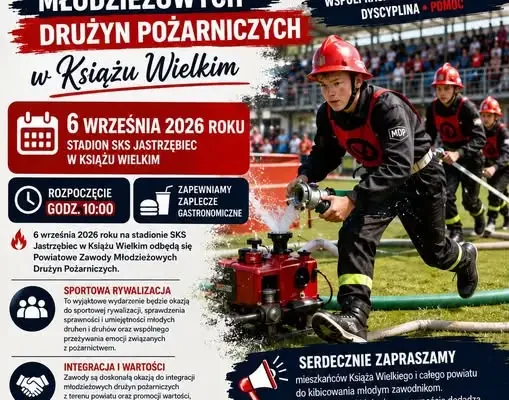 Zawody młodzieżowych drużyn pożarniczych w Książu Wielkim już 6 września