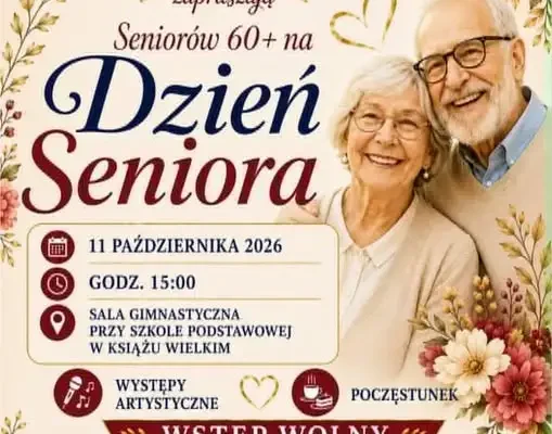 Złoty Rytm – Dzień Seniora 2026 w Książu Wielkim. Warsztaty i wspólne świętowanie
