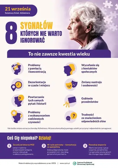 Światowy Dzień Alzheimera 2026 – 8 sygnałów, których nie wolno ignorować