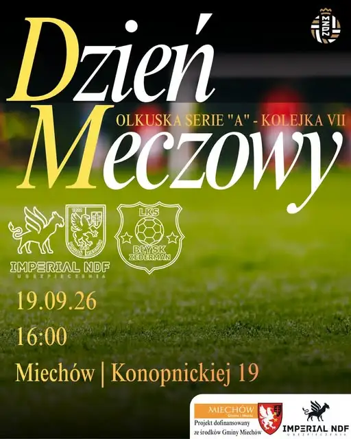Okręgowa Liga A: Błysk ZederMan Miechów kontra Konopnickiej – VII kolejka już w sobotę